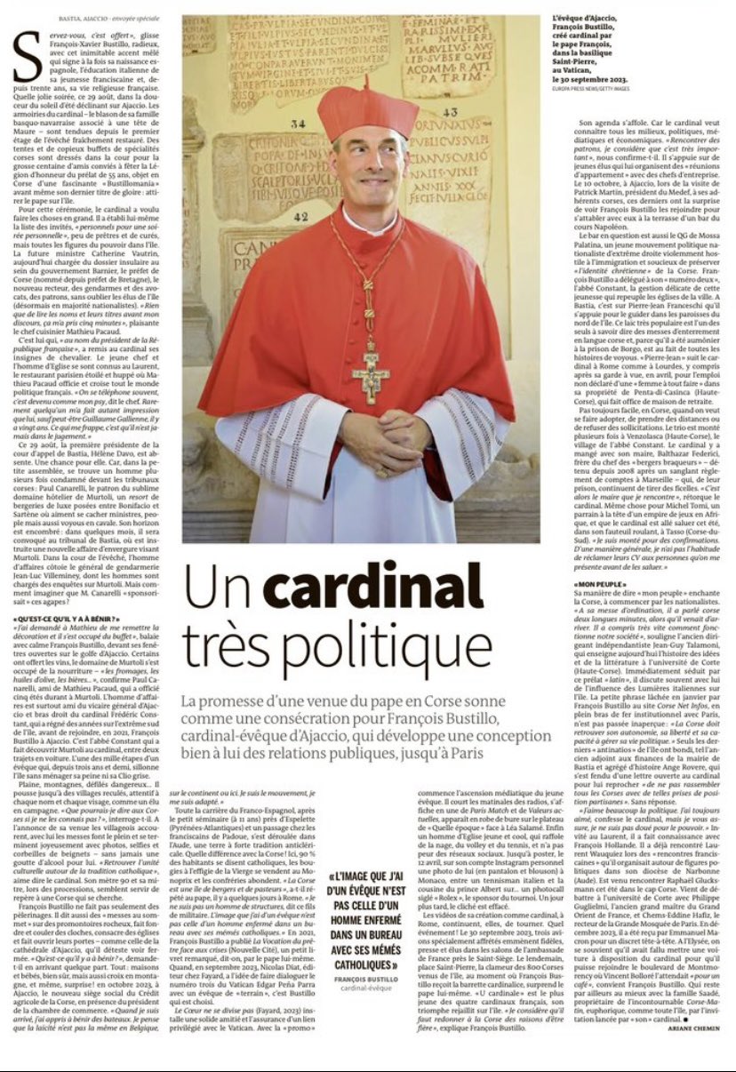 "Un cardinal très politique" ...